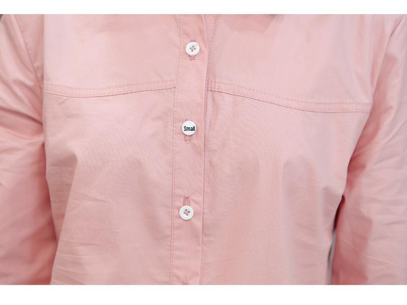 Женская рубашка с длинным рукавом и лацканами А-силуэта для весны и осени — корейский городской стиль