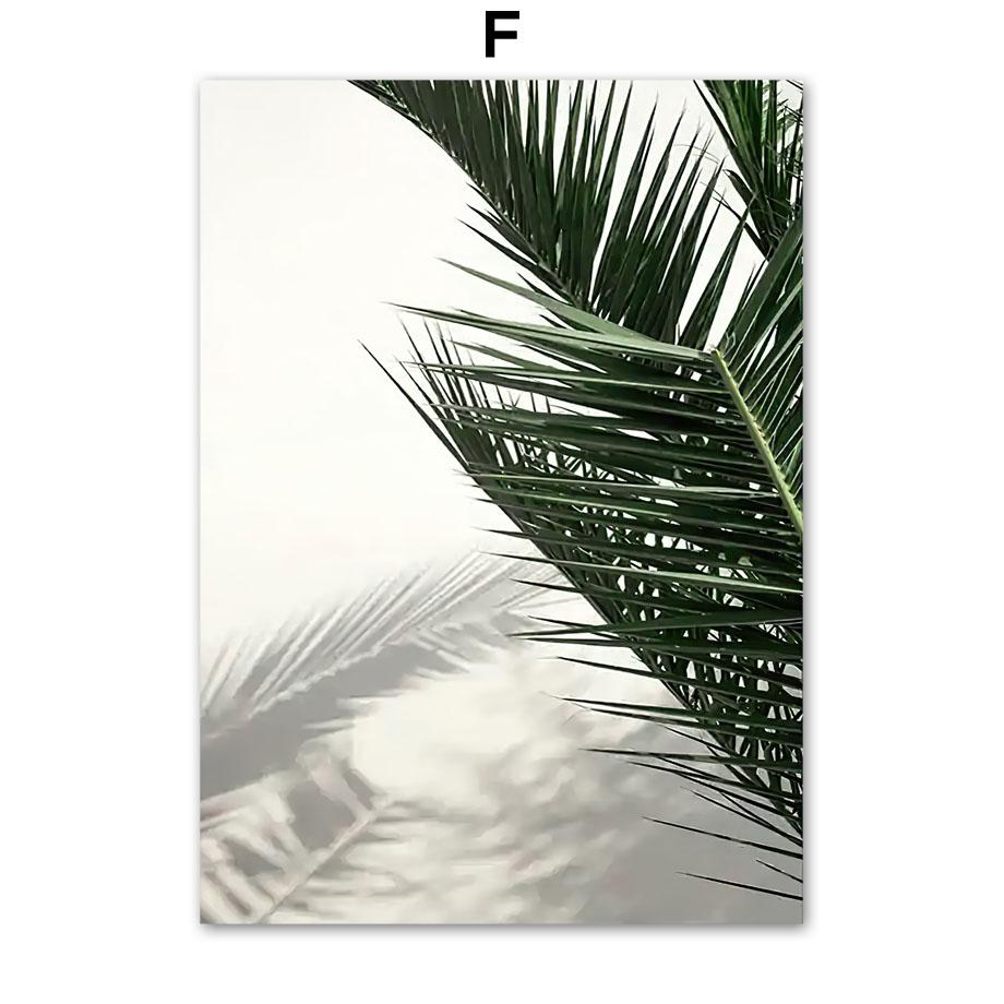 Тропические прибрежные джунгли листья кокосовой пальмы настенная живопись на холсте постеры на скандинавскую тему и принты настенные картины для гостиной