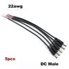 20cm 5.5 x 2.5mm 2pin 20awg 22awg DC Male female Power Connector Plug cable End Wire Supply Repair Cable 5525 DC5525 Pigtails