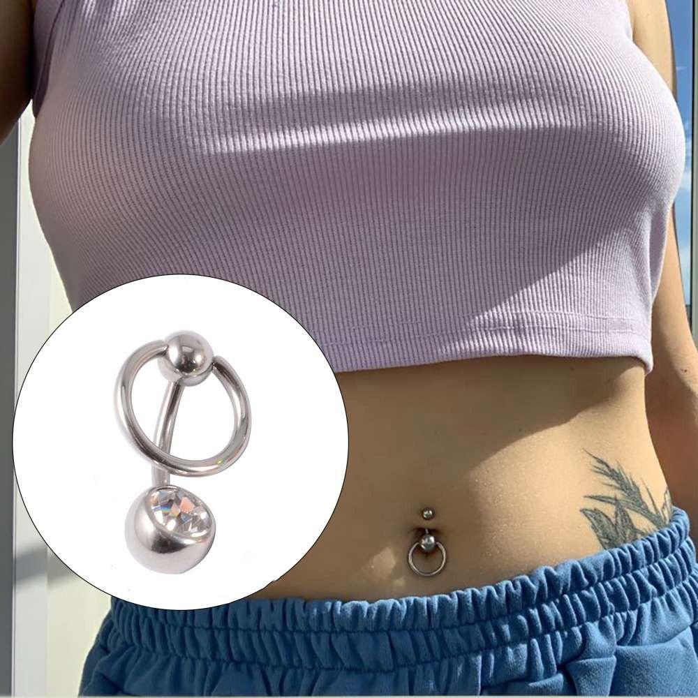 Нишевый дизайн штанга круглая пирсинг тела женское кольцо для пупка для девушки гвоздик для пупка пирсинг пупка клип