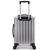 PC Front 8 Wheel Silent YKK Business Carry NF001 [New Face] [Kobe Liberal] Carry-on, Compatible, Open, Casters, Zipper, Suitcase, (Silver Hairline)