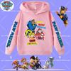 children's hooded sweatshirt with PAW Patrol cartoon print - boys' sport shirt, spring-autumn long-sleeved pullover, casual top