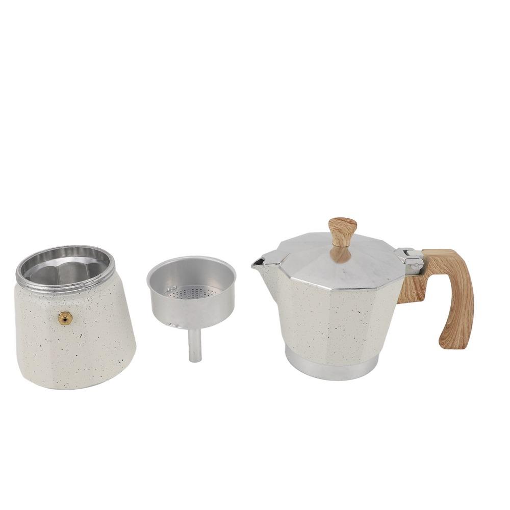 Aluminum Material Italian Mocha Pot 300ml Capacity 6 Cups Moka Pot Aluminum Coffee Pot Kitchen Use