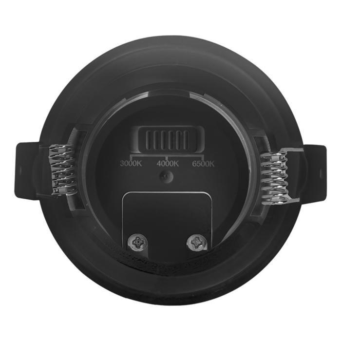 Lot de 50 spots LED encastrables étanches 3en1 rond noir 7W IP54