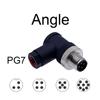 Sensor Plug M12 Aviation Plug Connector Screw Threaded Coupling Male&Female Plug