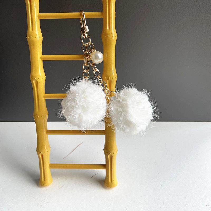 1 шт. Мягкая цепочка, цветной брелок, модная сумка, кулон, креативный брелок в форме шара, плюшевый