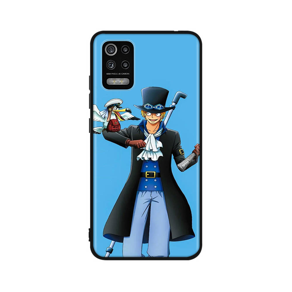 Чехол DT18 One Piece Sabo для Samsung A04 A14 A23 A34 A54 M23 M33 M52 M53 Realme 10 9 C30S C35 C55 VIVO Y02S Y21 Y33S Y51 X80 Pro Прозрачная крышка