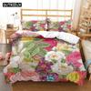 Комплекты постельного белья из полиэстера с цифровым принтом «Растения и цветы» для детей, покрывала для мальчиков, комплект постельного белья для подростков