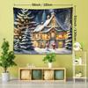 1pc Christmas Tree Festive Tapestry, 49.61x125.98inch, Polyester Woven Wall Hanging, Soft and Flat Fabric, No Power Required, Bedroom & Living Room De