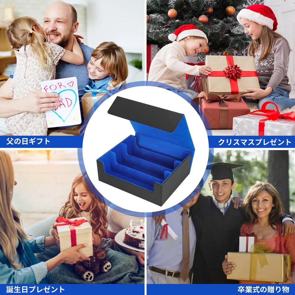 Чехол для колоды HIMOMO вмещает 1800 карт. Магнитный загрузчик большой емкости для коллекционных карт. Чехол из искусственной кожи с вертикальными игровыми картами. В комплект входят 3 губки с 10