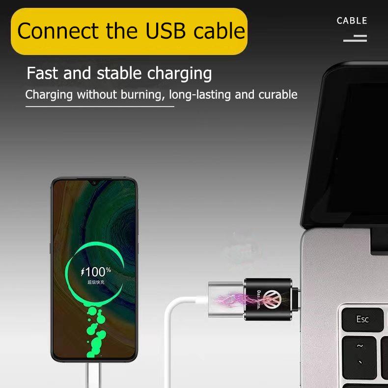 2026 Hot Car Interface Mini Converter Type-C To USB 3.0 Charging Adapter for VW GTI Polo Golf Passat Tiguan Jetta MK6 Interior Mouldings FM7 sdwp2