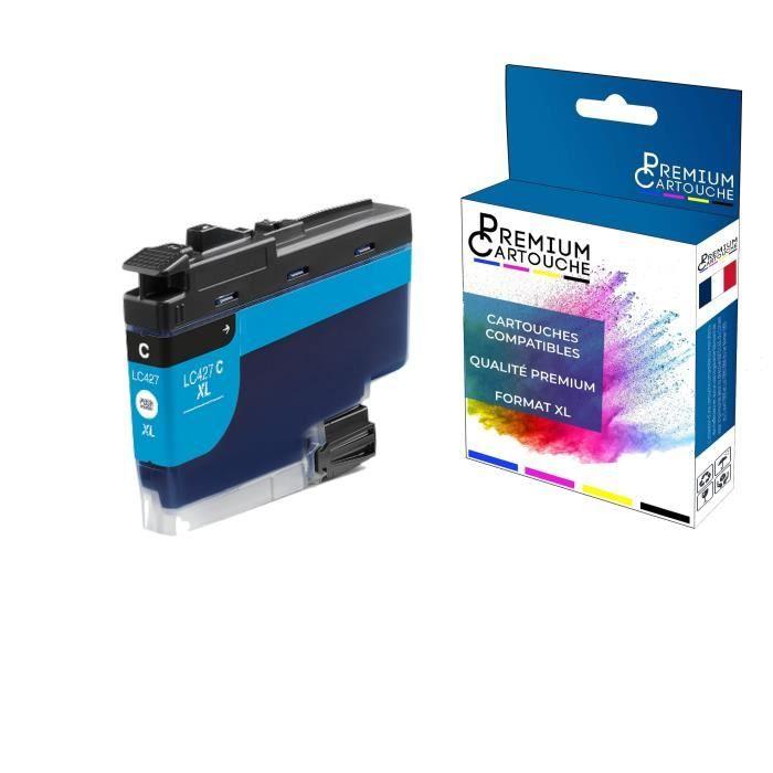 Cartouche pour BROTHER LC427 LC427XL Compatible Cyan x 1 - PREMIUM CARTOUCHE avec HL J6010DW, MFC J5955DW, MFC J6955DW, MFC J6957DW,