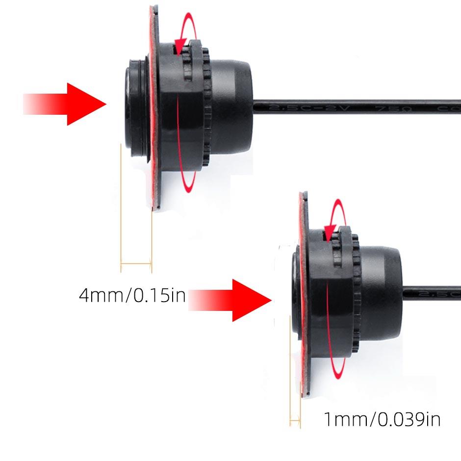 Qxny Original Embedded Flat Car Parking Sensor Parktronic Reverse Probe Ultrasonic Matte  Black Grey Silver  for Backup Rada