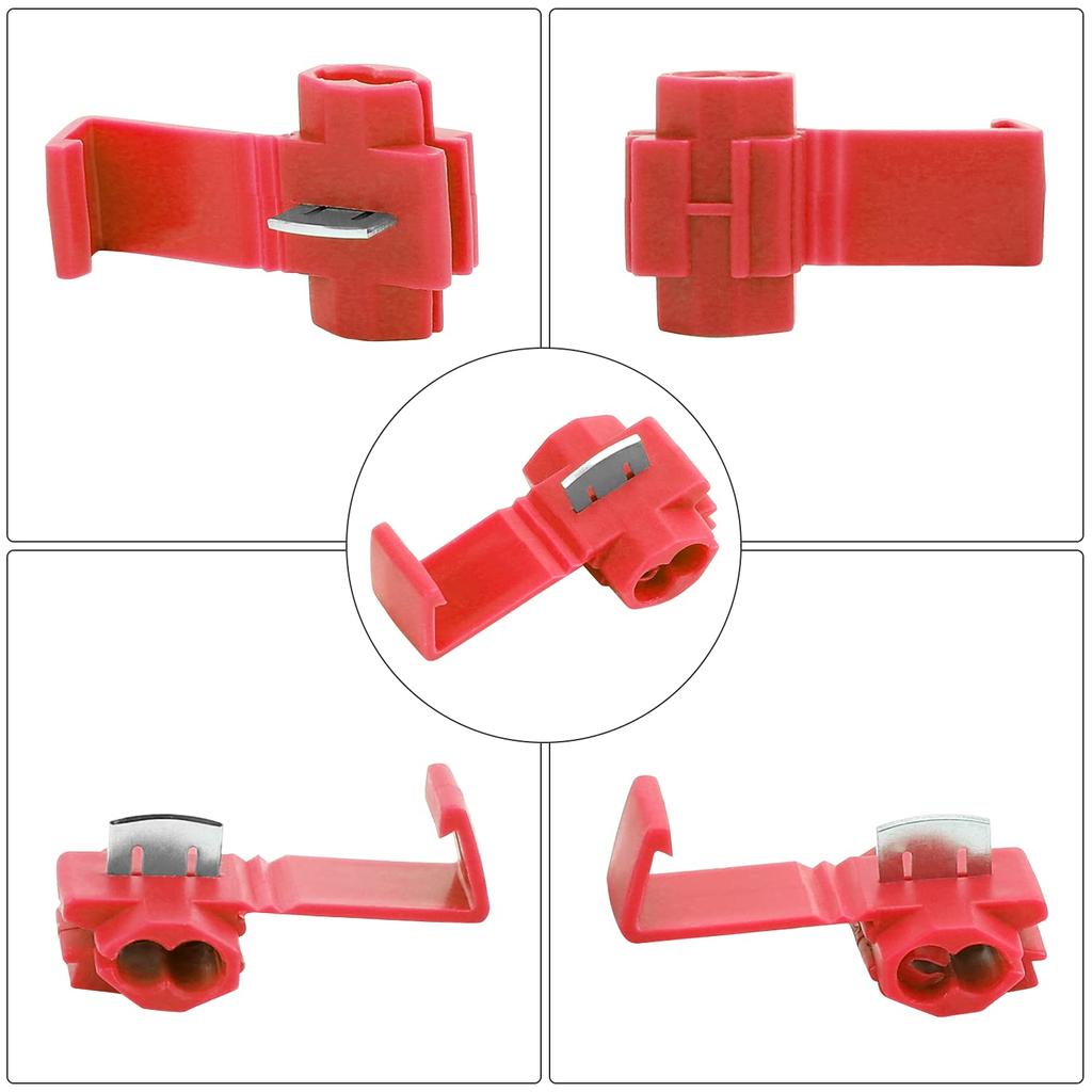 1050pcs Wire Cable Connectors Scotch Lock Electric Quick Splice Terminals Crimp Non Destructive Without Breaking Line AWG 2218