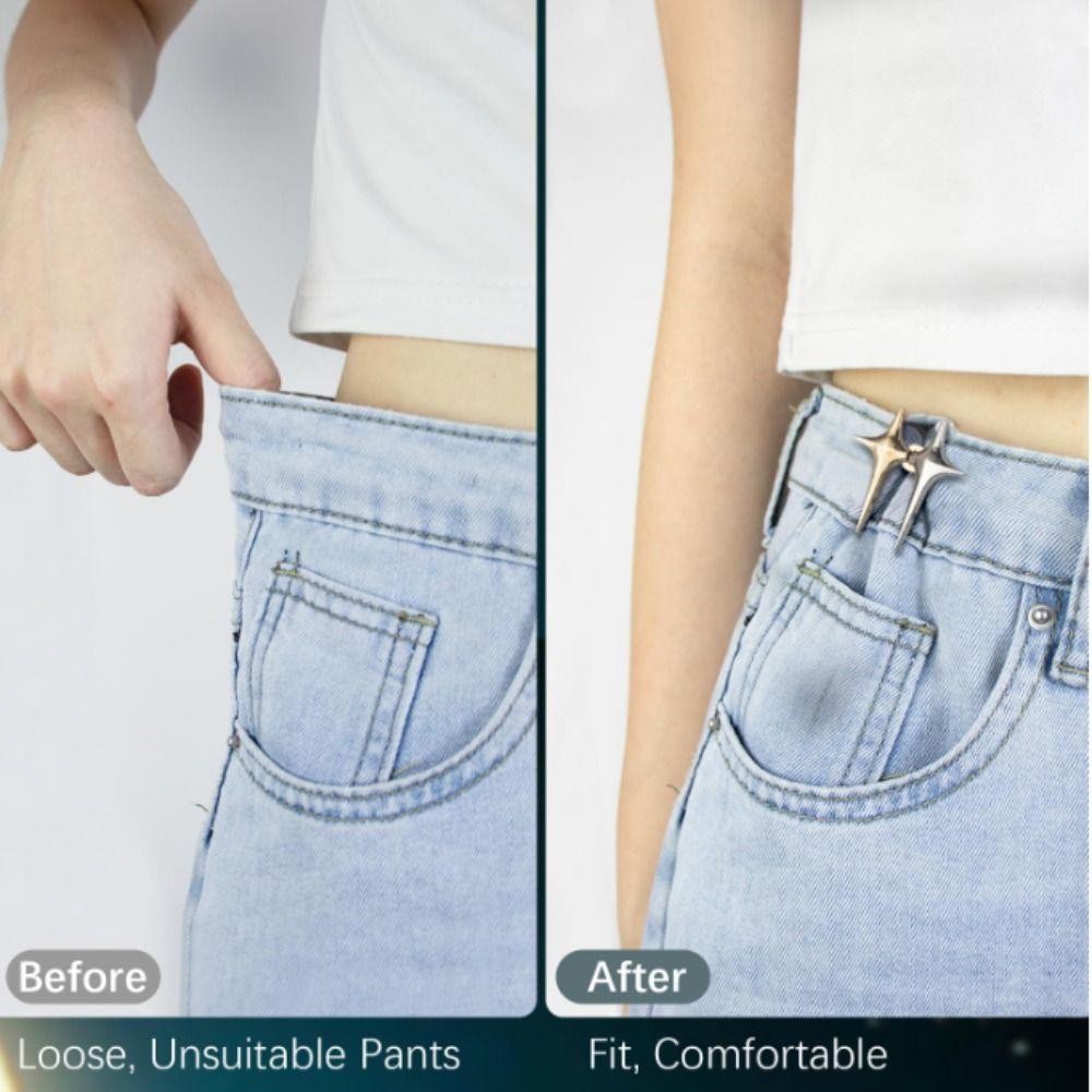 No Sew Jeans Button Adjustable Detachable Button Snap Button Waist Tightener