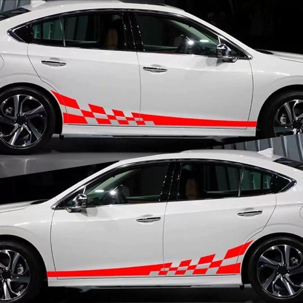 Универсальная светоотражающая наклейка на кузов автомобиля - Декорация боковой юбки для модификации автомобиля