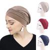 1Pc Head Wrap Indian Headwrap Solid Color New Polyester & Spandex Extra Long Tube Hijab Women Magic Turban