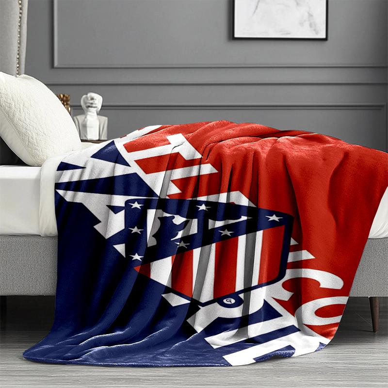 Atletico Madrid Print Blanket - Soft & Comfortable, for Bedroom, Travel, Sofa, Home Decoration - Birthday Christmas Gift for Friend