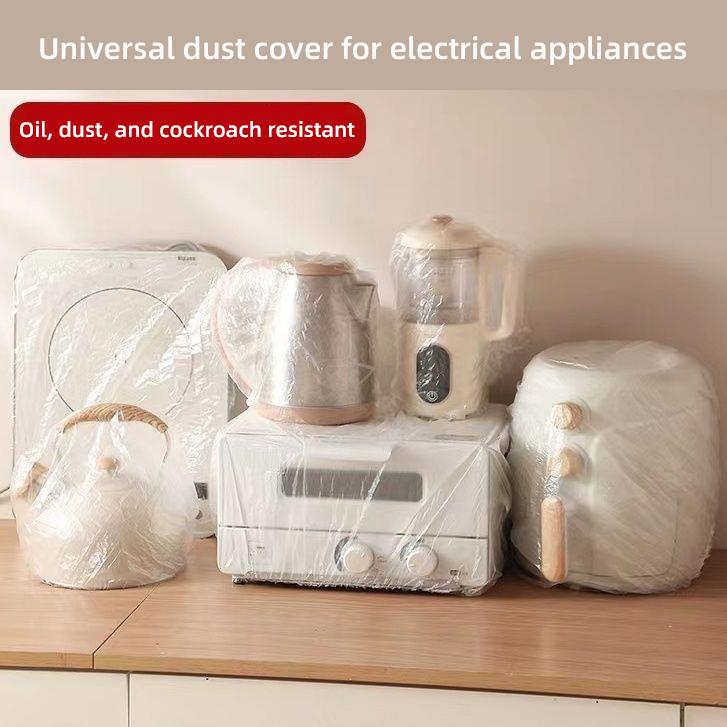 Increase Disposable Dust Cover, Universal Kitchen Transparent Air Fryer, Elastic Belt Dust Cover