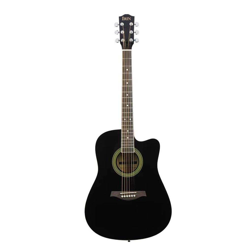 41-дюймовая акустическая гитара из липы с вырезом на грифе, 6-струнная гавайская гитара для начинающих