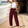 Women's Casual Pants Holiday Style Elastic Waist Pant