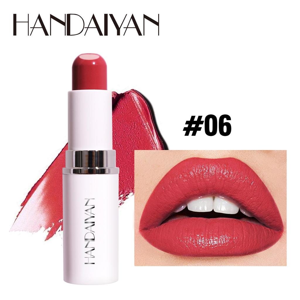 HANDAIYAN 8 цветов матовая водостойкая бархатная нюдовая помада сексуальные красные коричневые пигменты макияж длительный профессиональный