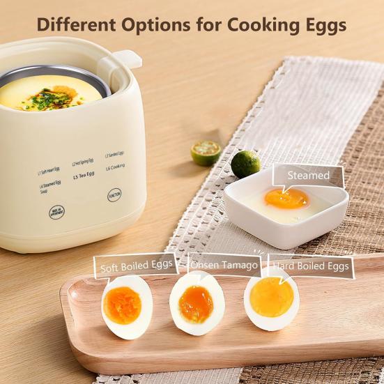 Electric Egg Boiler Design Timer Auto Touch Screen Shut-off Sound Reminder Food Grade