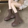 Fashion Fashion Chimney Short Boots for Women 2024 New Autumn Thick Sole Design Breathable Short Boots Platform Boots Zapatos Mujer Traf