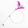 1/10Pcs Funny Simulation Feather Cat Toy Interactive Pet Cat Toy Kitten Playing Teaser Wand Toy Replacement Head Pet Supplies