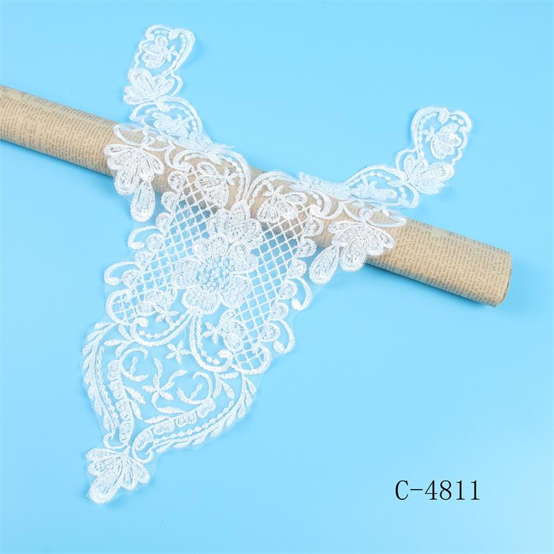 Bead Embroidery Collar Flower Heavy Industry Embroidery Bead Collar Flower Accessories Decorative Clothing Accessories Lace Accessories
