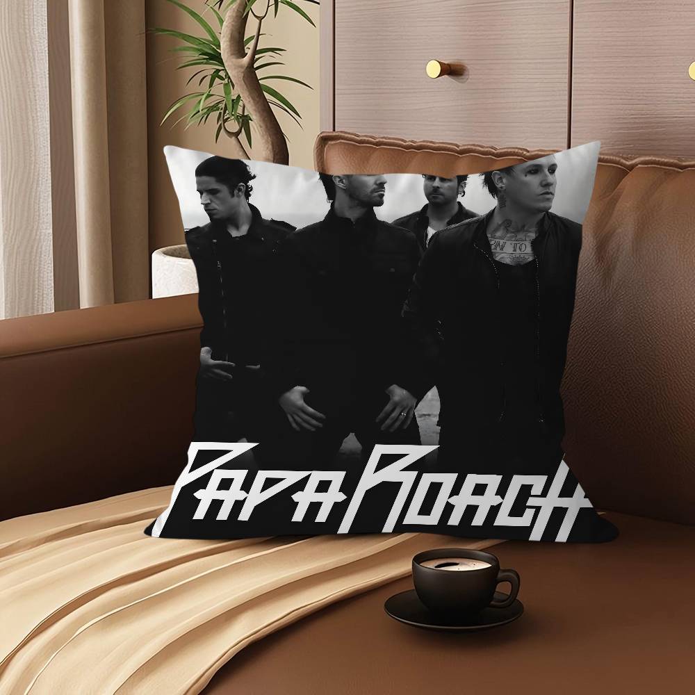 P-Papa Roach Музыка Искусство Подушка Подарок Украшение для дома и офиса Спальня Диван Автомобиль Наволочка Чехол 45x45