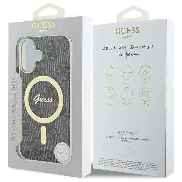 Guess Guhmp16Mh4Stk Iphone 16 Plus 6.7  Czarny/Black Hardcase Iml 4G Magsafe
