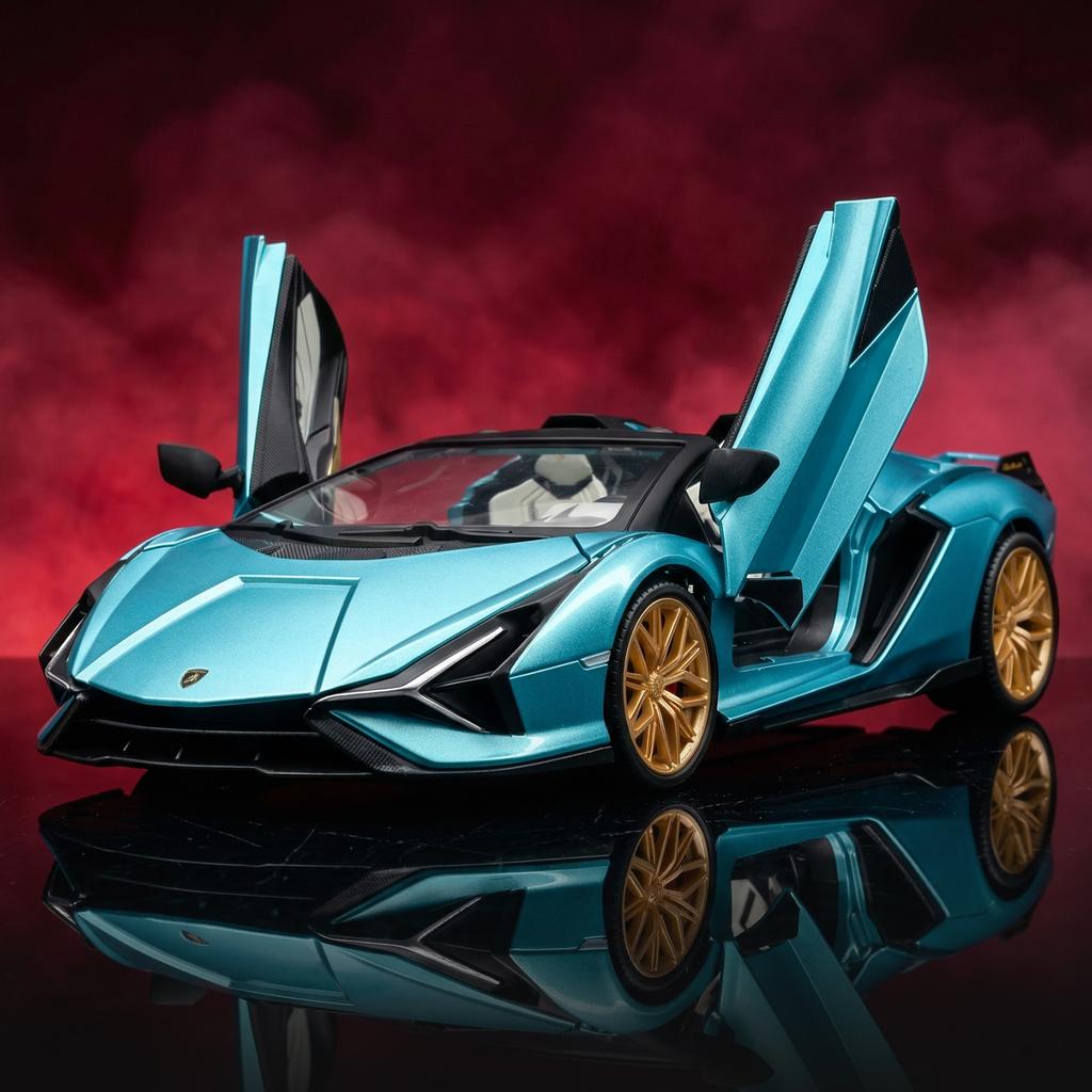 1:18 Lamborghini Sián Roadster Суперкар Металлический Литой Модель Автомобиля Домашние Модные Игрушки и Настольный Декоративный Элемент Подарки на День Рождения
