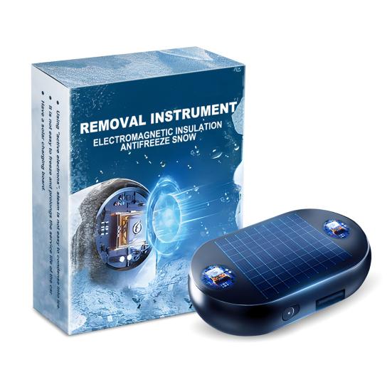 Устройство для удаления снега и льда, быстрый обогреватель автомобильного стекла с электромагнитной изоляцией, портативный, на солнечной батарее, с USB-подзарядкой