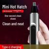 Upgraded Noise-Reducing Nose Hair Trimmer with Intelligent Display and Portable Design.