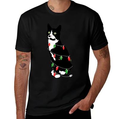 Goose Tangled In Christmas Lights TShirt Big Size Daily Wear TShirt