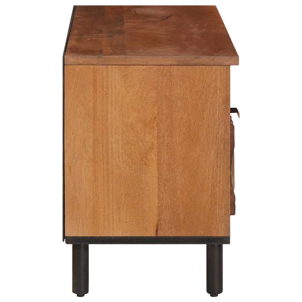 TV Stand with Shelf Acacia Brown Surface 100 x 33 x 46 cm