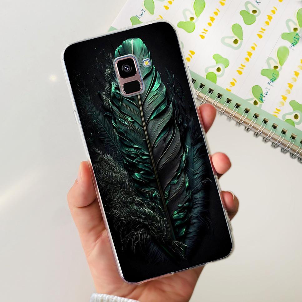For Samsung Galaxy A8+ A8 Plus Case New Butterfly Flower TPU Soft Silicon Cover For Samsung A8+ 2018 SM-A730F Phone Case Funda