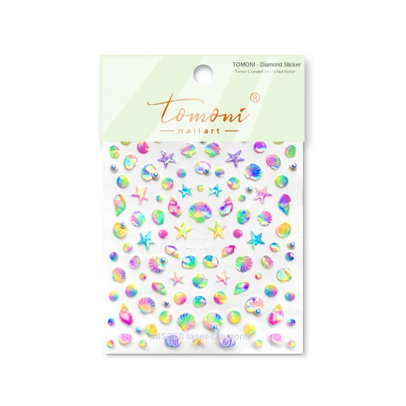 Яркие кристальные красочные ракушки наклейки для ногтей своими руками изготовление креативных декоративных наклеек