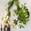 Artificial Pieris Japonica Hanging Vine, Forest-Themed Indoor Wall Decor Greenery