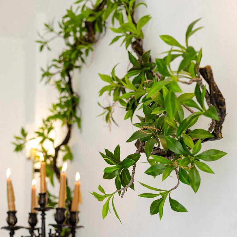 Artificial Pieris Japonica Hanging Vine, Forest-Themed Indoor Wall Decor Greenery