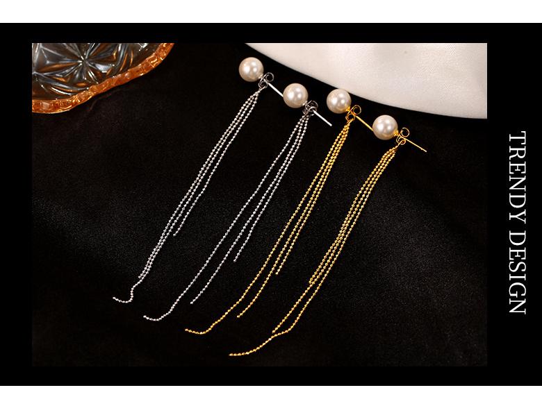 Серьги-кисточки из серебра 925 пробы Banyan Tree с длинным жемчугом для женщин