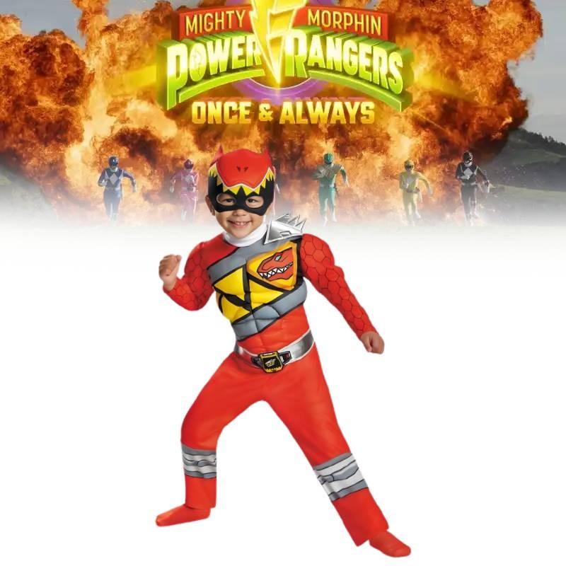 Костюм для косплея Могучих Рейнджеров Пауэр Морфин Комбинезон Детский Подарок на Хэллоуин