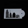 Kitchen Template Bakeware Art Cake Decorating Tool Fondant Molds Landmark Building Cake Stencil