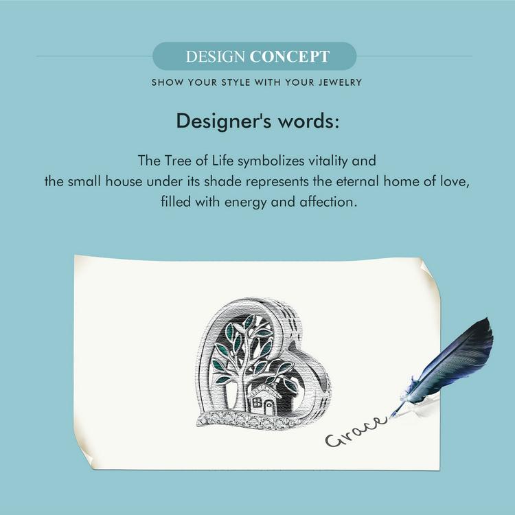 WOSTU Стерлингового серебра 925 пробы, подвески в виде семейного древа, бусины для женщин, девочек, браслет и браслет, ювелирные изделия своими руками