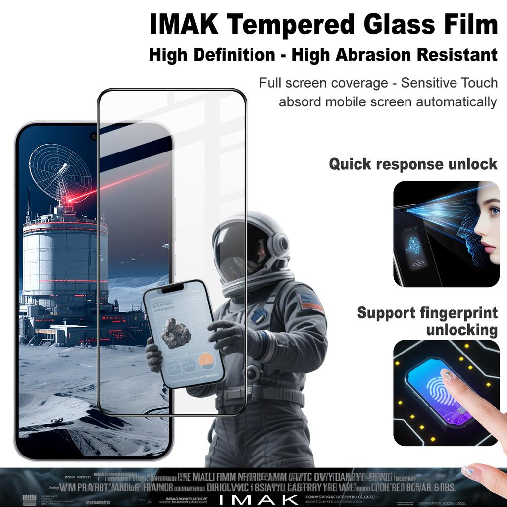 For OPPO Reno15 F 5G Global Glass IMAK Full Coverage Tempered Glass Film Pro+ Series 169mm