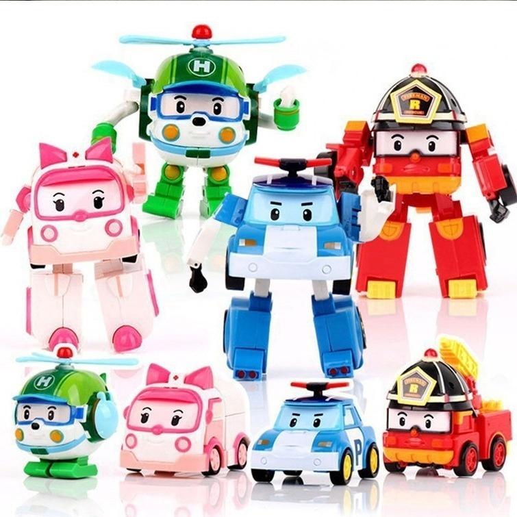 1 предмет, экшн-фигурка, обучающая игрушка ROBOCAR POLI для детей, подарок, деформирующий полицейский робот, игрушка для мальчиков и девочек (6 Цвет)