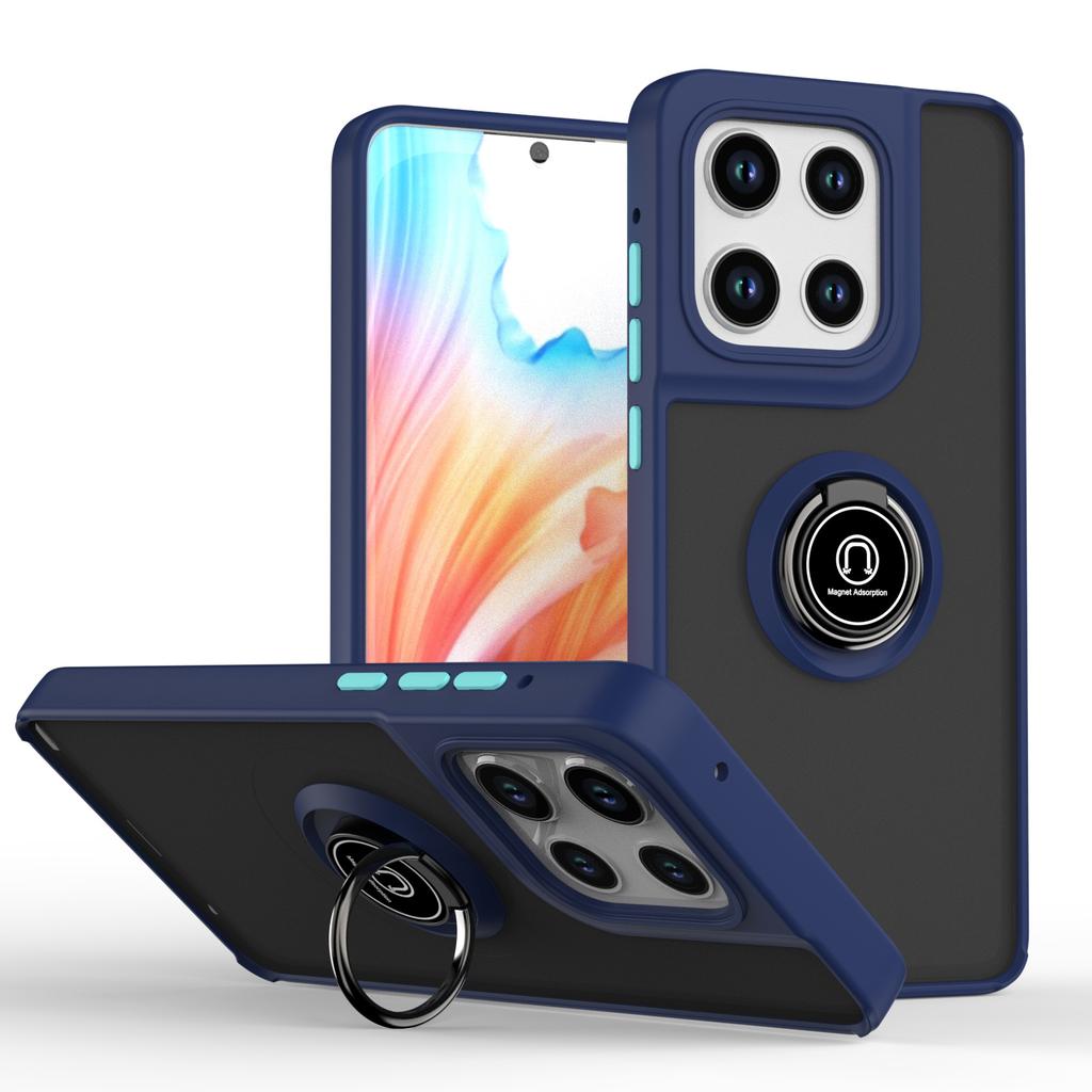 Матовый чехол Armor для Motorola Moto Edge 2025 G Stylus 5G G5G 2025 Edge 50Fusion 50Pro 50Ultra 50Neo Противоударный чехол с подставкой-кольцом