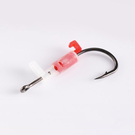 3/5/10/15/20Pcs Luminous Live Duty Glow-in-the-dark Barbed Shrimp Fixing Hook Heavy Fishhook Freshwater Saltwater Catfish