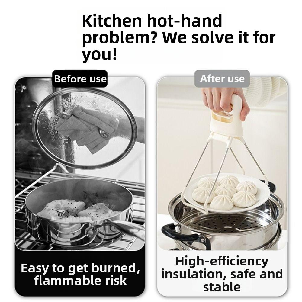 Non-Slip Anti-Scald Clip Heat-Resistant Dish Lifter Clamp Anti-hot Bowl Plate Clips Baking Cooking